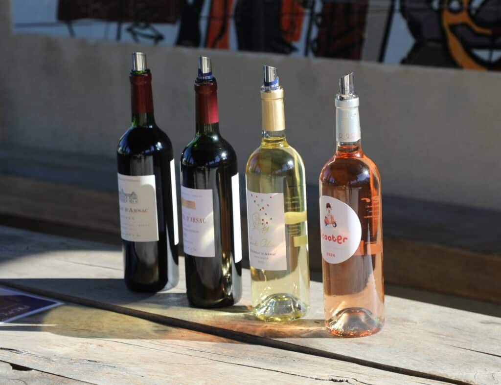 Vins à la dégustation 